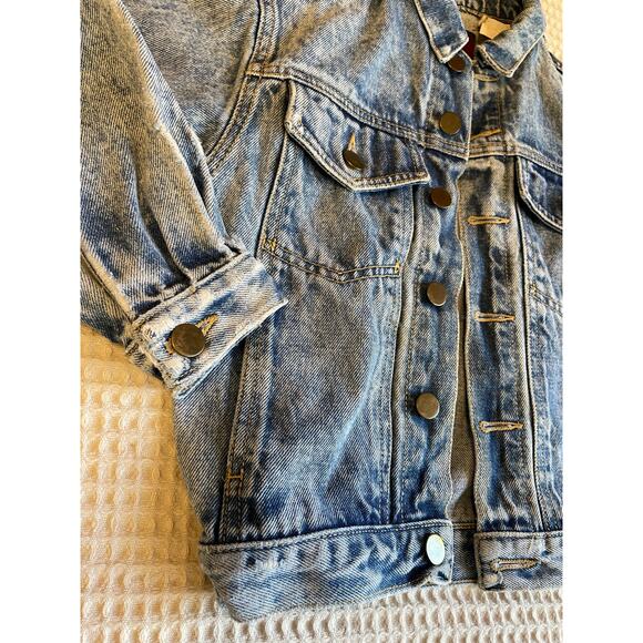 VTG High Sierra by Mervyn’s Children’s Medium Wash Distressed Denim Jacket Large - Picture 13 of 13